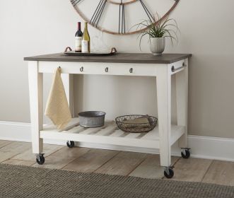 Cayla - Kitchen Cart - Two Tone