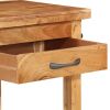 Kitchen Trolley 22.8"x22.8"x35" Solid Wood Acacia