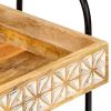 3-Tier Kitchen Trolley 18.1"x11.8"x29.9" Solid Mango Wood